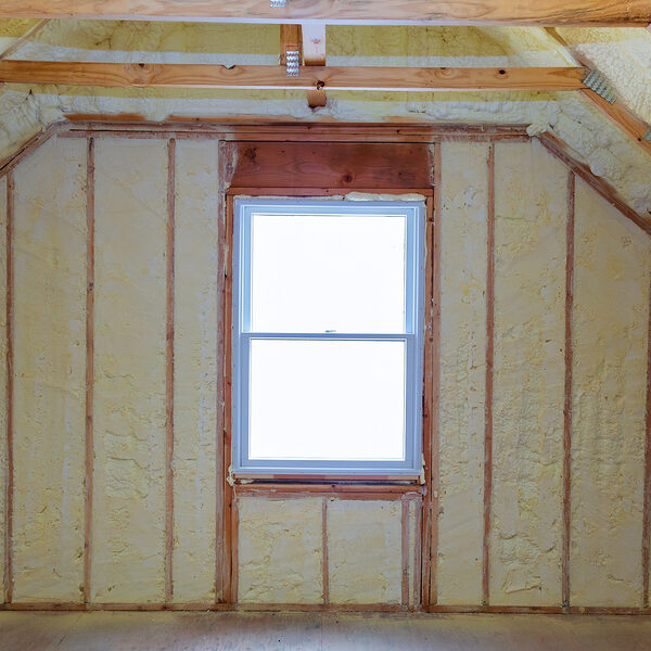 foam plastic Insulation of a new home